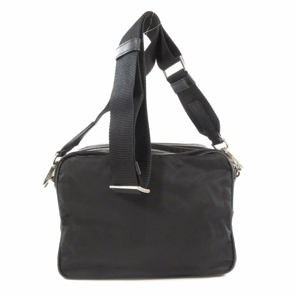 Prada logo plate Black Shoulder Crossbody bag - Picture 2 of 11